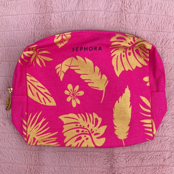 Sephora, NWOT Makeup Bag, Tropical Cosmetic Clutch - Picture 1 of 6
